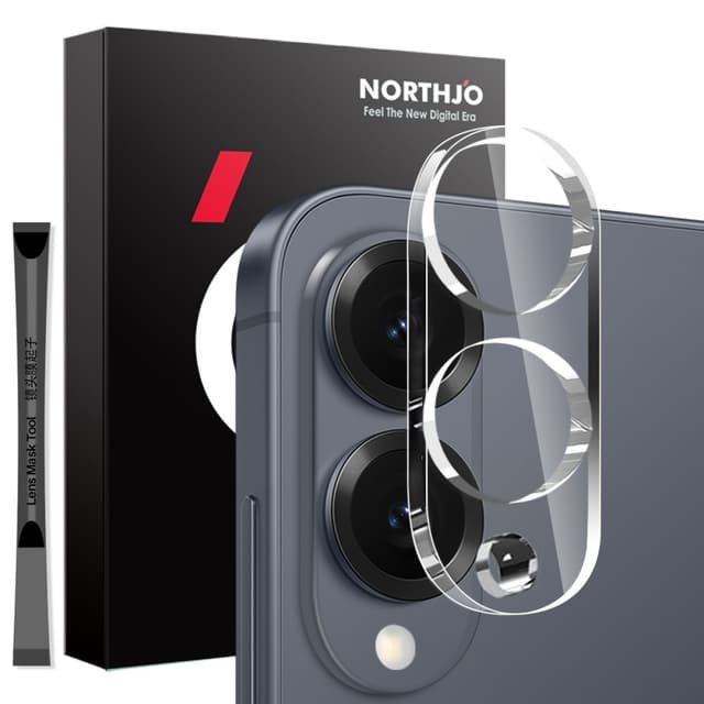 SKALO Samsung S25 Edge NORTHJO Kameraskydd Härdat glas