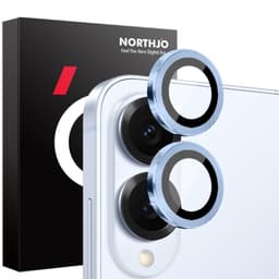SKALO Samsung S25 Edge NORTHJO Kamerabeskyttelse Metalring - Blå