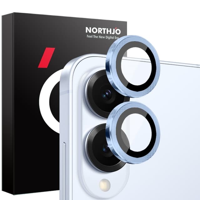 NORTHJO för Samsung Galaxy S25 Edge Härdat Glas Kameralinsskydd