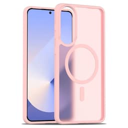 SKALO Samsung S25 Edge Skin-touch Hybrid Suojakuori - Pinkki