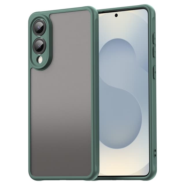 SKALO Samsung S25 Edge Color Bumper Frosted Cover - Grøn