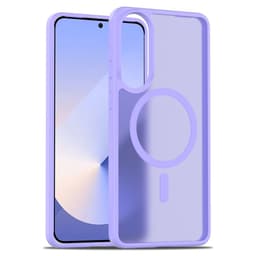 SKALO Samsung S25 Edge Skin-touch Hybrid Suojakuori - Violetti