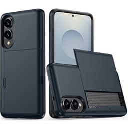 SKALO Samsung S25 Edge Armor Korthållare Skal - Blå