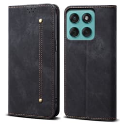 SKALO Motorola Edge 60 Jeans Flip Cover - Sort