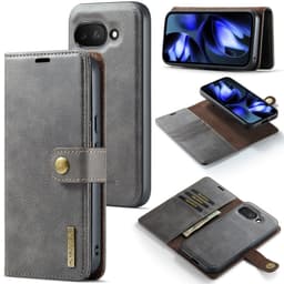 DG MING Google Pixel 9a 2-i-1 Magnet Flip Cover - Grå