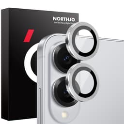 SKALO Samsung S25 Edge NORTHJO Kamerabeskyttelse Metalring - Sølv