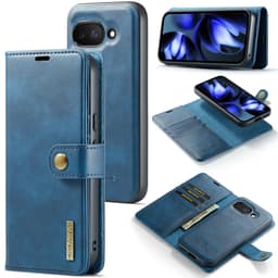 DG MING Google Pixel 9a 2-in-1 Magneetti Lompakkokotelo - Sininen