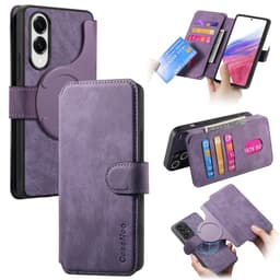 SKALO Samsung S25 Edge CASENEO MW-03 Flip Cover - Lilla