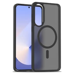 SKALO Samsung S25 Edge Skin-touch Hybrid Suojakuori - Musta