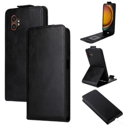 SKALO Samsung XCover7 Pro Pysty PU-nahka Suojakuori - Musta