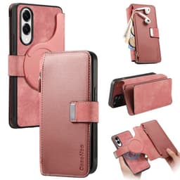 SKALO Samsung S25 Edge CASENEO MW-02 Lompakkokotelo - Pinkki