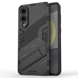 SKALO Samsung S25 Edge Armor Hybrid Punk Cover - Sort