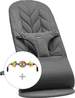 BabyBjörn Bliss Bundle sitter + leketøy, Anthracite/Googly Eyes