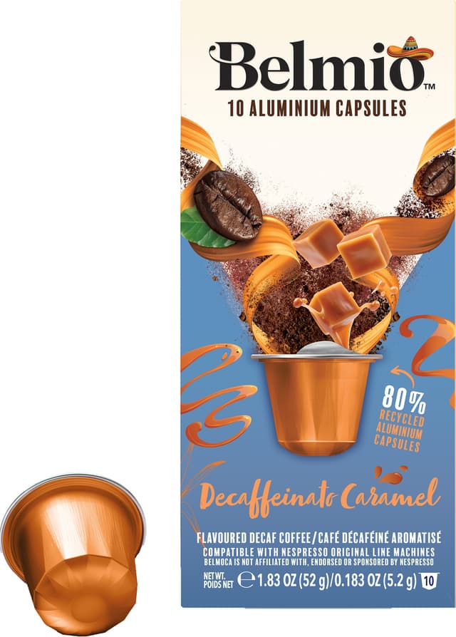 Belmio Decaffeinato Caramel capsules for Nespresso (10-pack)