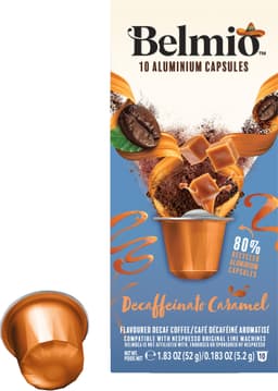 Belmio Decaffeinato Caramel kahvikapselit Nespresso koneisiin (10 kpl)