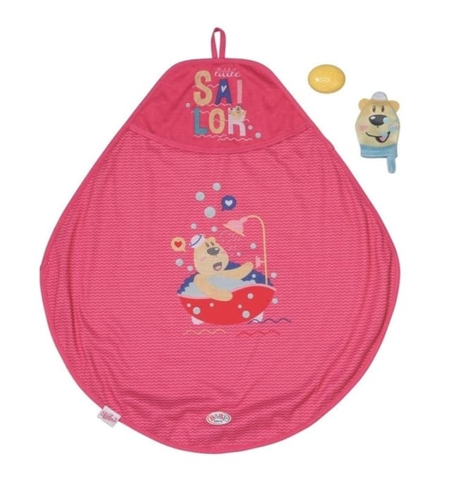 BABY Born Set med badhandduk med huva (830635)