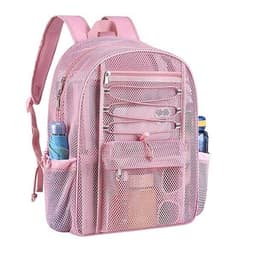 Stor ryggsekk i mesh - Rosa