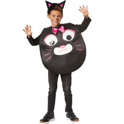 tectake Cartoon kat kostume str. 104 (3-4 år), sort/pink