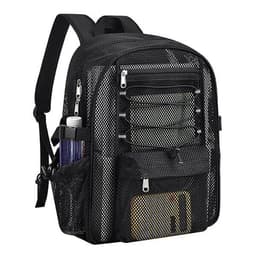 Stor ryggsekk i netting - Svart