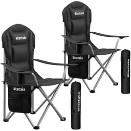 Campingstol MTX, polstret, sammenleggbar, med koppholder