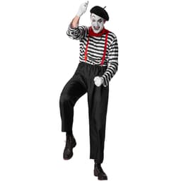 Herrekostume klassisk pantomime