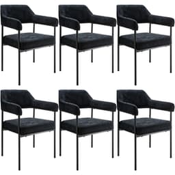 Lenestol Doé, polstret, stålben