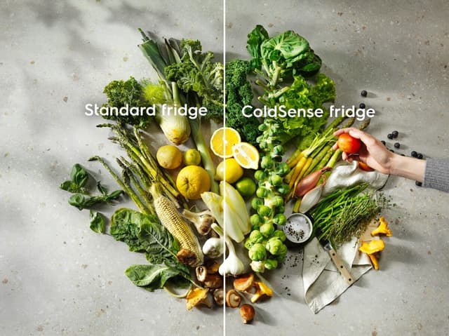 Rask gjenoppretting av temperaturen, for fullstendig beskyttelse av maten