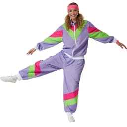 Damekostume retro 80'er 90'er år joggingdragt