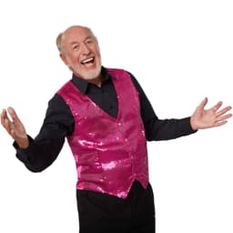 tectake Herrväst med paljetter pink