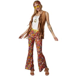 Damekostume hippie vest og bukser