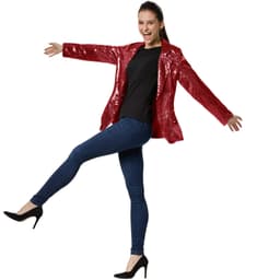 tectake Damjacka med paljetter bordeaux