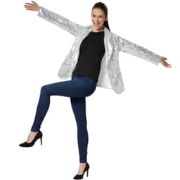 tectake Damjacka med paljetter silver