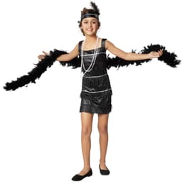 Charleston Queen børnekostume - 140 (9-10y)