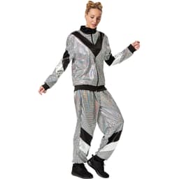 Damekostume retro 80'er 90'er år disco træningsdragt
