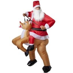 Ridande dräkt Santa Claus