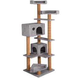 tectake Klösträd Minka 66 x 56 x 166 cm Grå