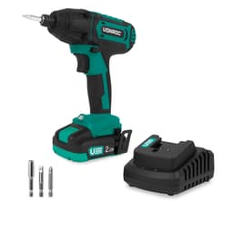 VONROC Slagskruvdragare 20V – 180Nm – Inkl. 2.0Ah batteri, snabbladdare, bits, bithållare & hylsadapter – LED-lampa – VPower-serie