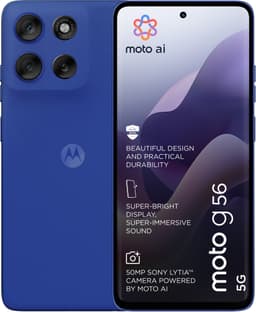 Motorola G56 5G smarttelefon 8/256GB (blå)