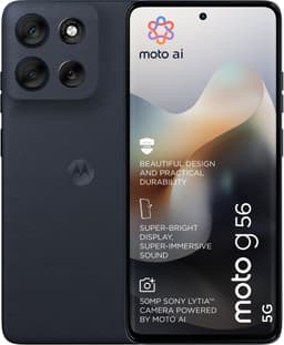 Motorola G56 5G smarttelefon 8/256GB (sort)