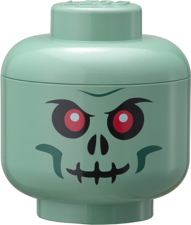 LEGO mini förvaringslåda (Green Skeleton Head)