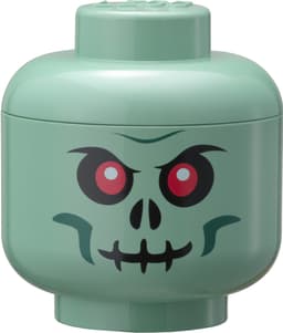LEGO mini förvaringslåda (grönt skeletthuvud)