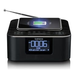 Lenco CR-650BK - DAB+/FM-kelloradio Bluetoothilla ja langattomalla latauksella