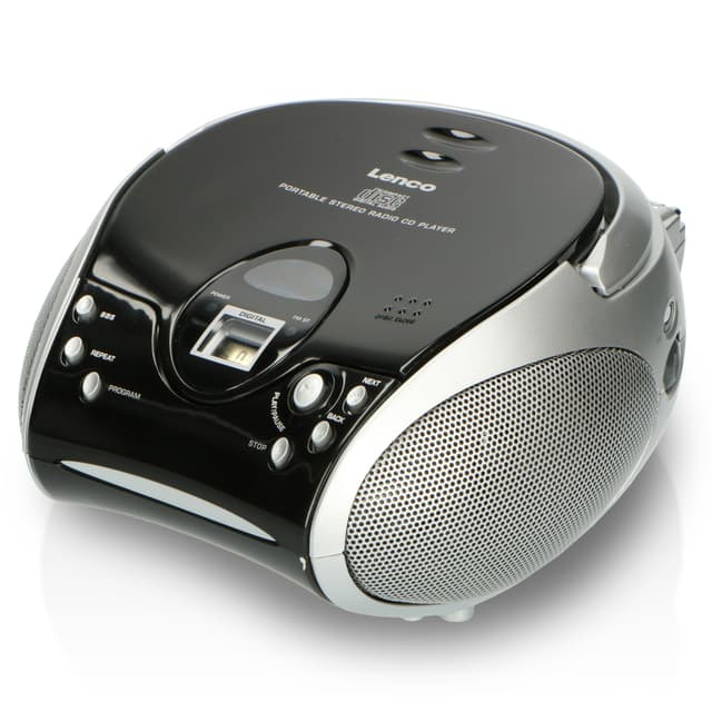 Kannettava stereo-FM-radio CD-soittimella