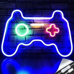 41x28cm Gamepad Design Gaming Neonvalo Pelihuone Seinäkoriste LED-lamppu
