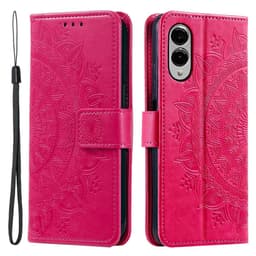 For Samsung Galaxy S25 Edge Lommebok Deksel Shell Mandala Blomstermønster
