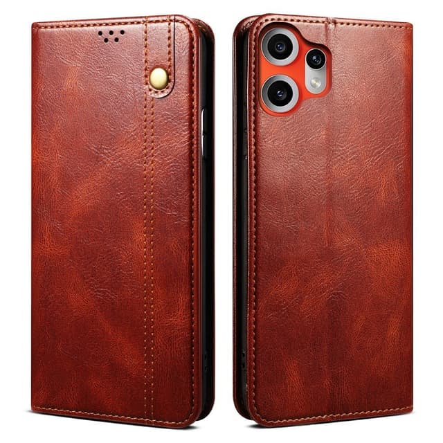 Crazy Horse Plånboksfodral Till Nothing CMF Phone 2 Pro - Brun