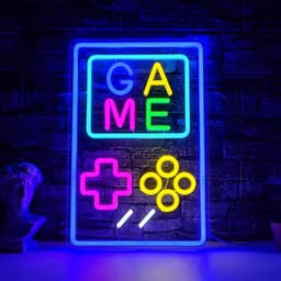 Arkadespill Gamepad Spill Spill Gaming Neonlys Spillrom Veggdekorasjon LED-lampe