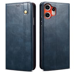 Crazy Horse pung-etui til Nothing CMF Phone 2 Pro - Blå