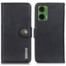 KHAZNEH Motorola Moto G35 Lommebok-deksel - Svart