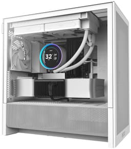 NZXT H3 Flow 2025 PC-kabinett (hvit)